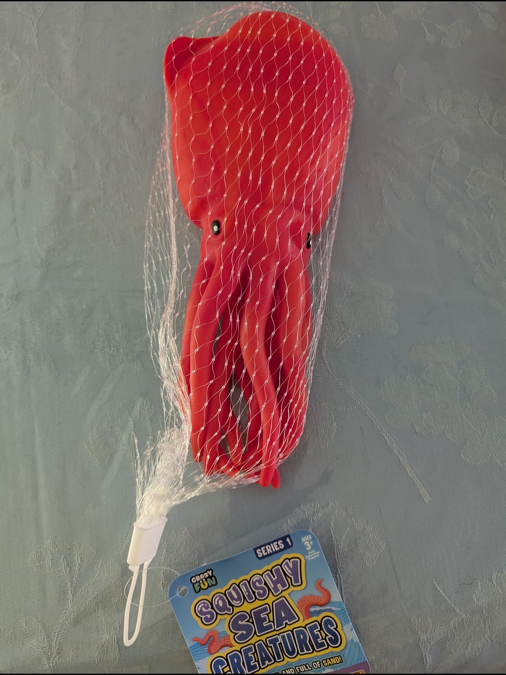 Crazy Fun Squishy Octopus Sea Creature Toy Red